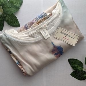 🌵 NWT F21 Paris Ville De L'amour Tunic A10